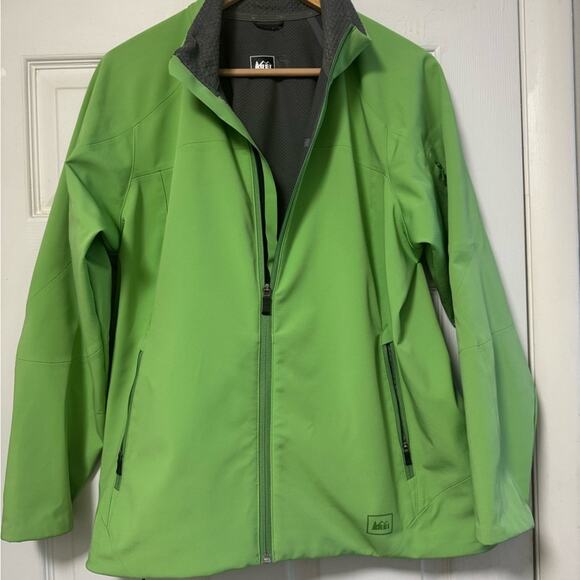 REI Gray Softshell Jacket - Picture 1 of 5